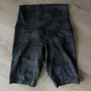 Lululemon Camo Biker Shorts